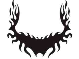  Flames Custom Banner_ 0 3 6 Decal Proportional