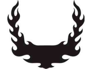  Flames Custom Banner_ 0 3 8 Decal Proportional