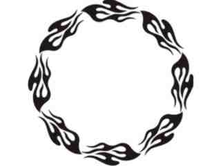  Flames Round_ 0 6 0 Decal Proportional