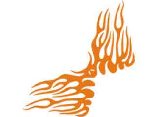  Flames Tribal Style_ 0 3 4 Decal Proportional