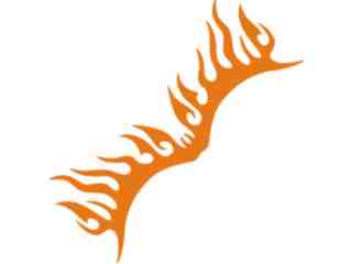  Flames Tribal Style_ 0 3 7 Decal Proportional