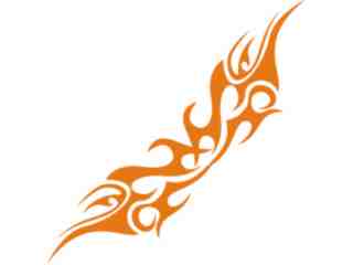  Flames Tribal Style_ 0 6 9 Decal Proportional