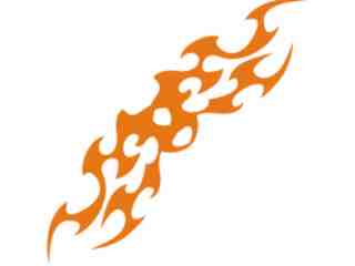 Flames Tribal Style_ 0 8 5 Decal Proportional