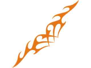  Flames Tribal Style_ 0 8 9 Decal Proportional