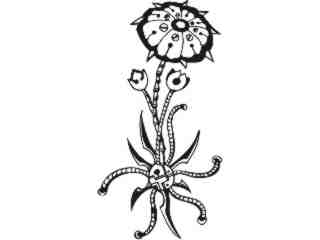 Flowers Tattoo_ 0 3 4 Decal Proportional