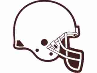  Football Helmet 1 Decal Proportional