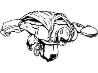  Football Super Hero_ M B 1 Decal Proportional