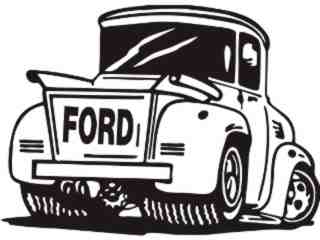  Ford Old Truck Decal Proportional