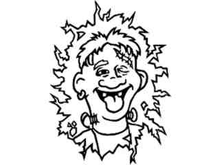  Frankenstien Goofy Decal Proportional