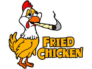  Fried Chicken Weed 1_ C L 1 Decal Proportional