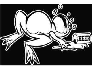  Frog Drunk_ I N V_ G D G Decal Proportional