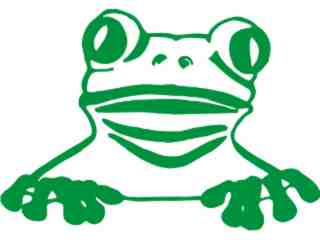  Frog Peek Over Decal Proportional