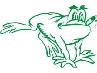  Frog Smoker Decal Proportional