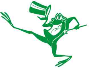  Frog Talkin Dancin Decal Proportional