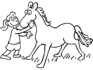  Girl And Horse_ 0 4 3_ V A 1 Decal Proportional