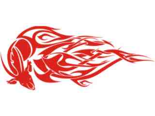  Goat Ram Tribal 0 5_ A F 1 Decal Proportional