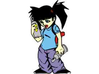  Grafity Girl_ G D 1 Decal Proportional
