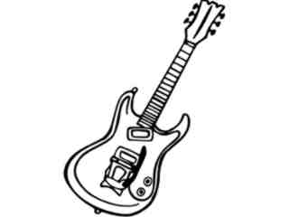  Guitar Electric Decal Proportional