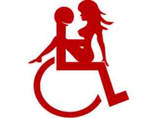 Handicapped Sex Decal Proportional