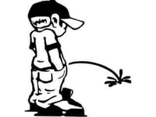  Hip Hop Pisser Decal Proportional