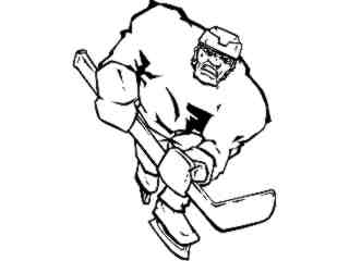  Hockey Man_ M B 1 Decal Proportional