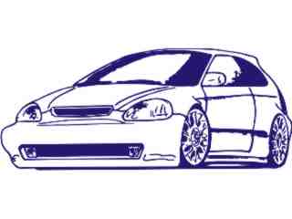  Honda Civic Decal Proportional