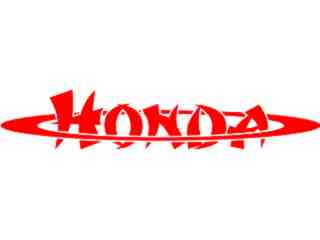  Honda Oval Chino Decal Proportional