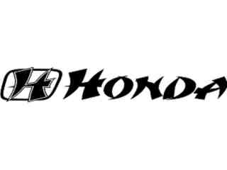  Honda Sharp Decal Proportional