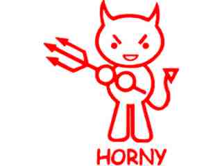  Horny Devil Decal Proportional
