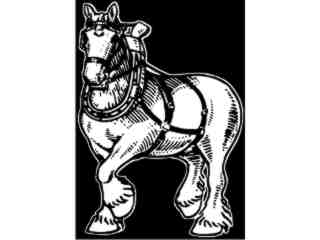  Horse Clydsdale_ D T L Decal Proportional