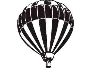  Hot Air Balloon Decal Proportional