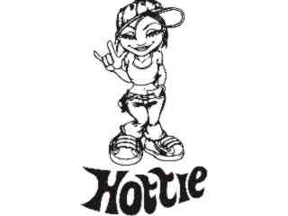  Hottie Cool Chic Decal Proportional