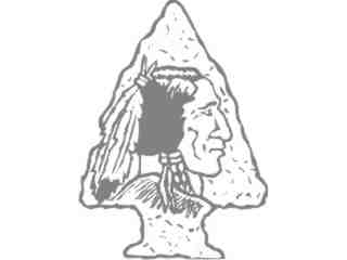  Indian Arrowhead Decal Proportional