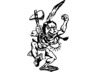  Indian Mad Dancer Decal Proportional