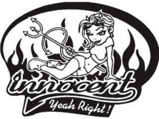  Innocent Devil Girl Decal Proportional