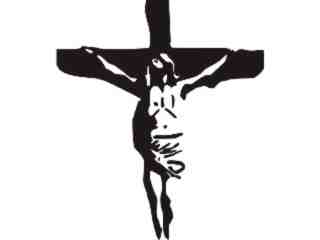  Jesus Cross 2 Decal Proportional