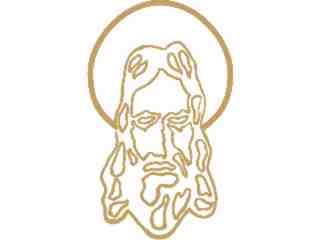  Jesus Sketch Decal Proportional