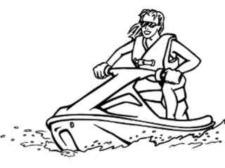  Jet Ski W Ater Sports_ M B 1 Decal Proportional