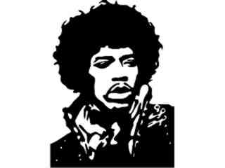  Jimmy Hendrix Decal Proportional