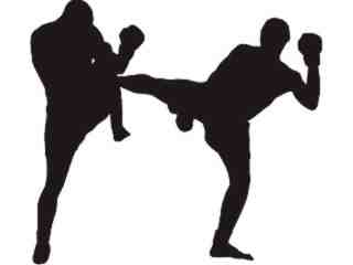  Kick Boxers Decal Proportional