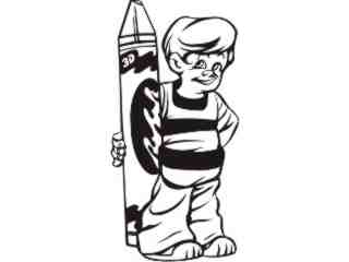  Kid Characters 1 3 5_ 3 D G Decal Proportional