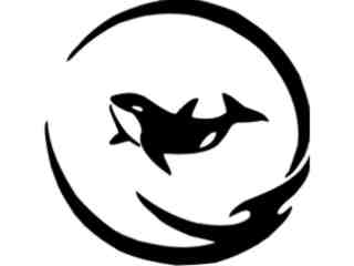  Killer Whale Orca Decal Proportional