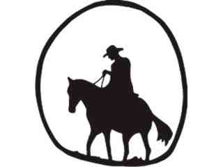  Lone Horseman_ C U 1 Decal Proportional