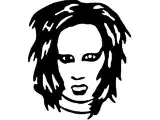  Marilyn Manson Decal Proportional