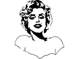  Marilyn Monroe 2 Decal Proportional