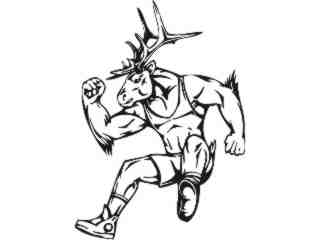  Mascots Sports In Action_ 0 3 3 Decal Proportional