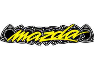  Mazda Rx 7 Rotors Wave_ C L 2 Decal Proportional