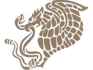  Mexican Eagle Decal Proportional