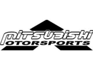  Mitsubishi Motorsports Decal Proportional