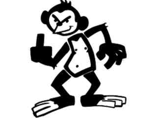  Monkey Finger_ G D G Decal Proportional